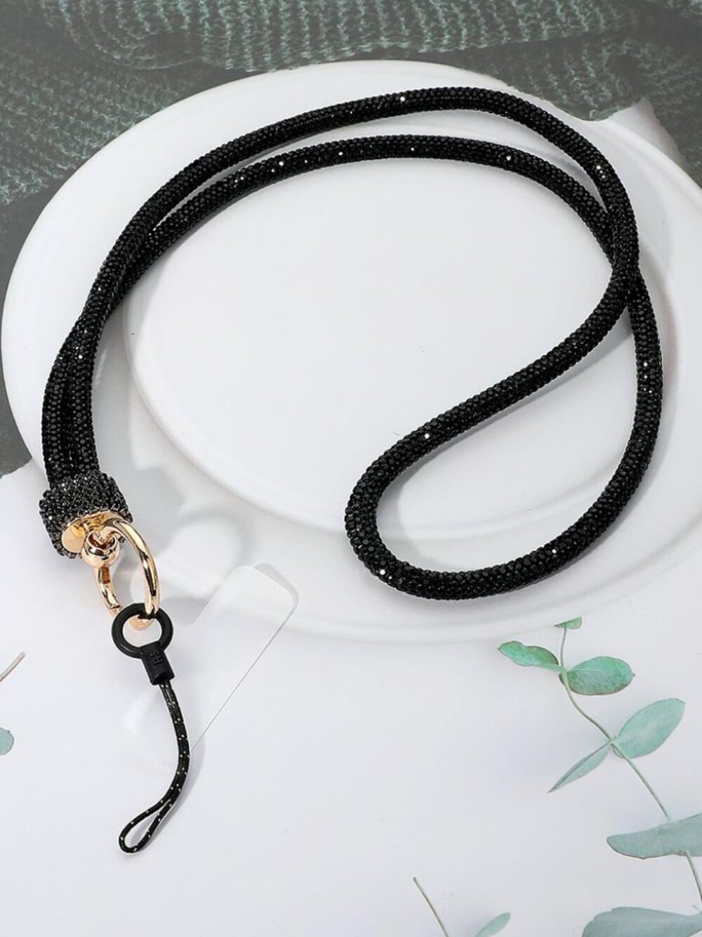Bling Studded Phone Loop Holder Keyring Lanyard